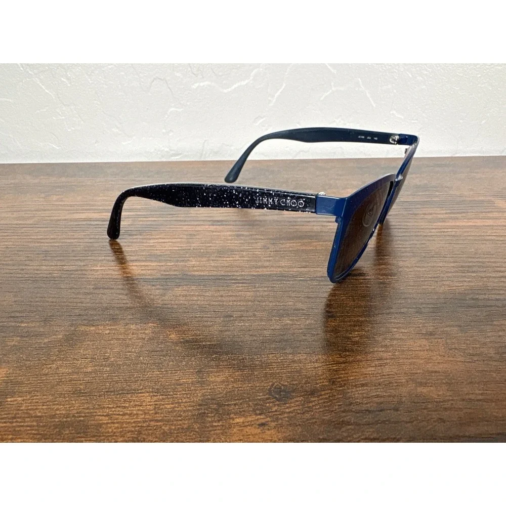 Jimmy Choo JC189 Navy Blue Glitter Cat Eye Eyeglass FRAMES Made in Italy JOJ 140